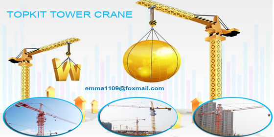 Cranes de construção de escalada externa Torre QTZ 50 50m Especificação do boom