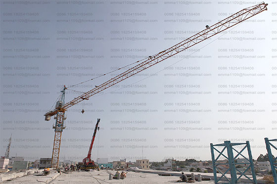 QTZ100 Granas de torre de torneira TC6013 6tons Construção Granas de cidade Free Stand na Rússia