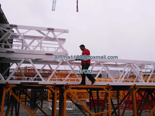 D63-2520 25M Jib Boom Luffing Tower Crane 1,2*3m Mast Seção 6t
