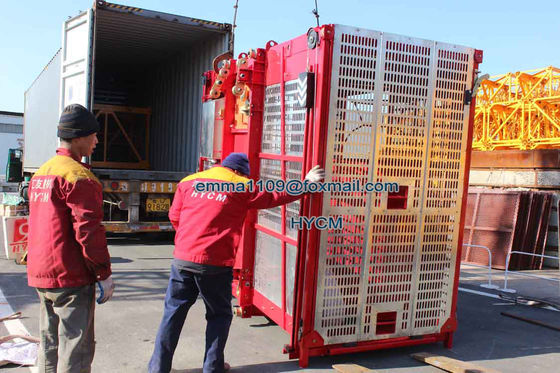 Elevador de material de alta altura SC100 mais barato com dispositivos anti-queda e limitadores