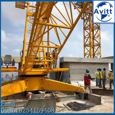8000KG QD80-1840 Derrick Jib Crane Inverter Controle Mecanismo de Luffing Na Índia
