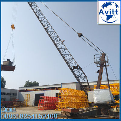 8000kg Roof Derrick Crane Instalar no topo Edifício para grãos de torre internos