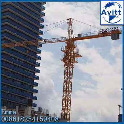 QTZ160 1600ton.m Topkit Tower Crane 12tons para edifício de 220ft de altura
