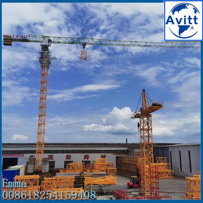 10 toneladas Carga PT6515 Topless Tower Crane 65m Jib 1,5 tonelada no final do Jib 60m de altura