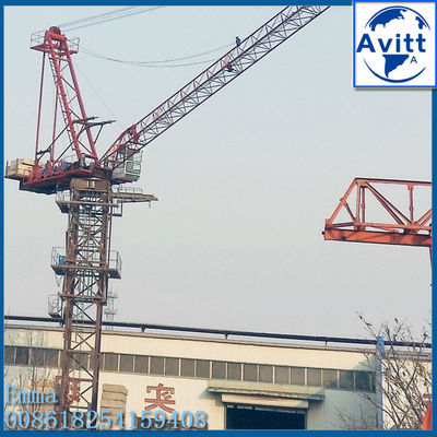 D63 Jib Luffing Tower Crane fixa 24m Boom 2,0t End Load e 6t Max Load