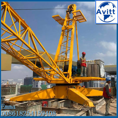 QD80 Derrick Crane 8t Carga de elevação Materiais de construção sem mastro