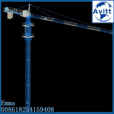 QTZ63 5t Carregamento Marteladora 50m Boom 1,2*3m Mast Secção 2*40'HC contêineres